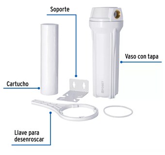 Foto 2 | Filtro para Agua Paso 1 Foset 49215 Blanco