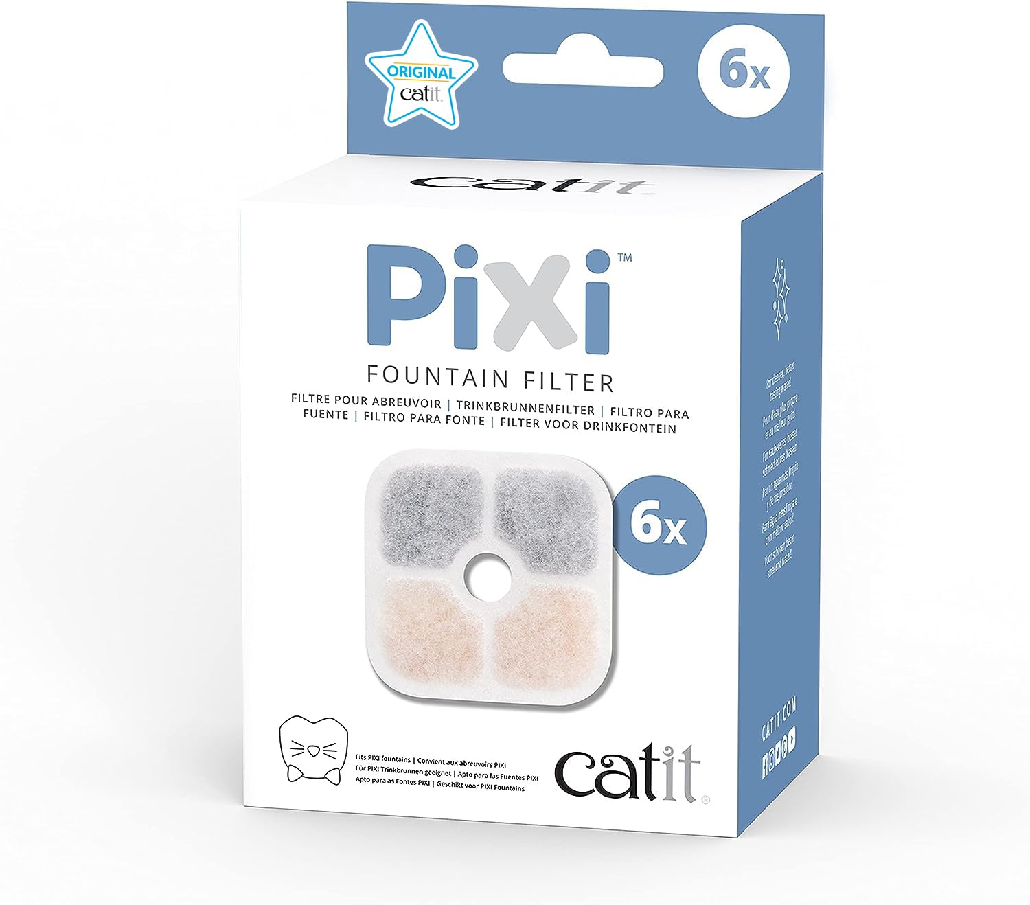 Foto 2 pulgar | Paquete De 6 Filtros De Agua Para Bebedero Catit Pixi Cat - Venta Internacional.