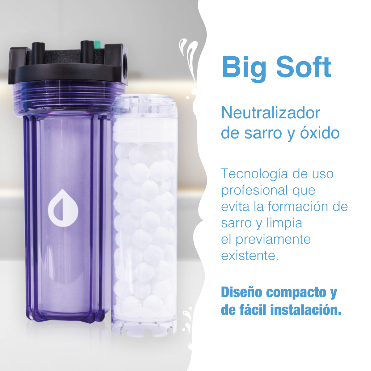 Foto 4 pulgar | Filtro Purificador de Agua Anti Sarro Toda la Casa Pura Soft Anti-incrustante