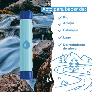 Foto 8 | Filtro Purificador de Agua Portatil Outdoor Ligero Apto Backpack Camping Hiking Versátil