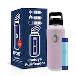 Termo Pura Sport Térmico 1.2lts Con Purificador Agua Acero Rosa