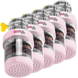 Foto 1 | Filtros De Agua Resistentes, Mxhnk-005, 5pzas, Ø15-22mm, Carbón Activado/zeolita/maifan/sulfito De Calcio/pva, Rosa