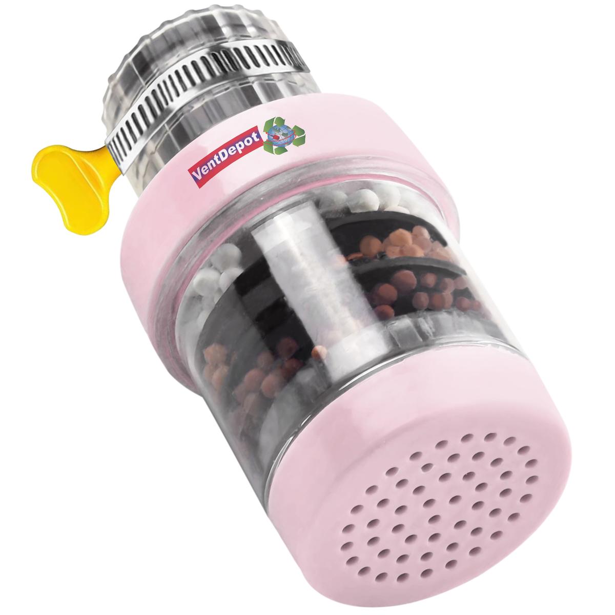 Foto 2 pulgar | Filtros De Agua, Mxhnk-001, 1pza, Ø15-22mm, Carbón Activado/zeolita/maifan/sulfito De Calcio/pva, Rosa