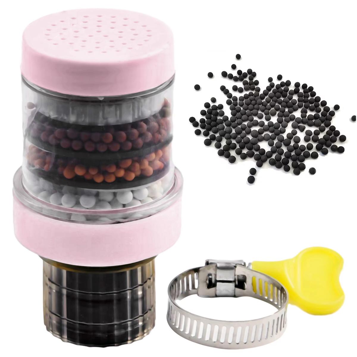 Foto 4 pulgar | Filtros De Agua, Mxhnk-001, 1pza, Ø15-22mm, Carbón Activado/zeolita/maifan/sulfito De Calcio/pva, Rosa
