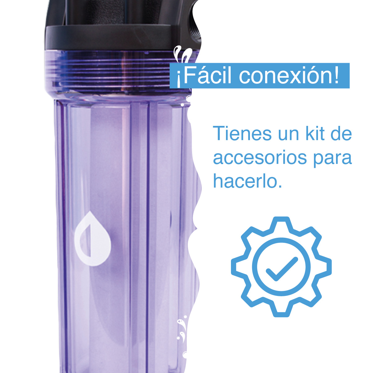 Foto 5 | Filtro De Agua Anti Sedimento Pura Elimina Particulas Tinaco