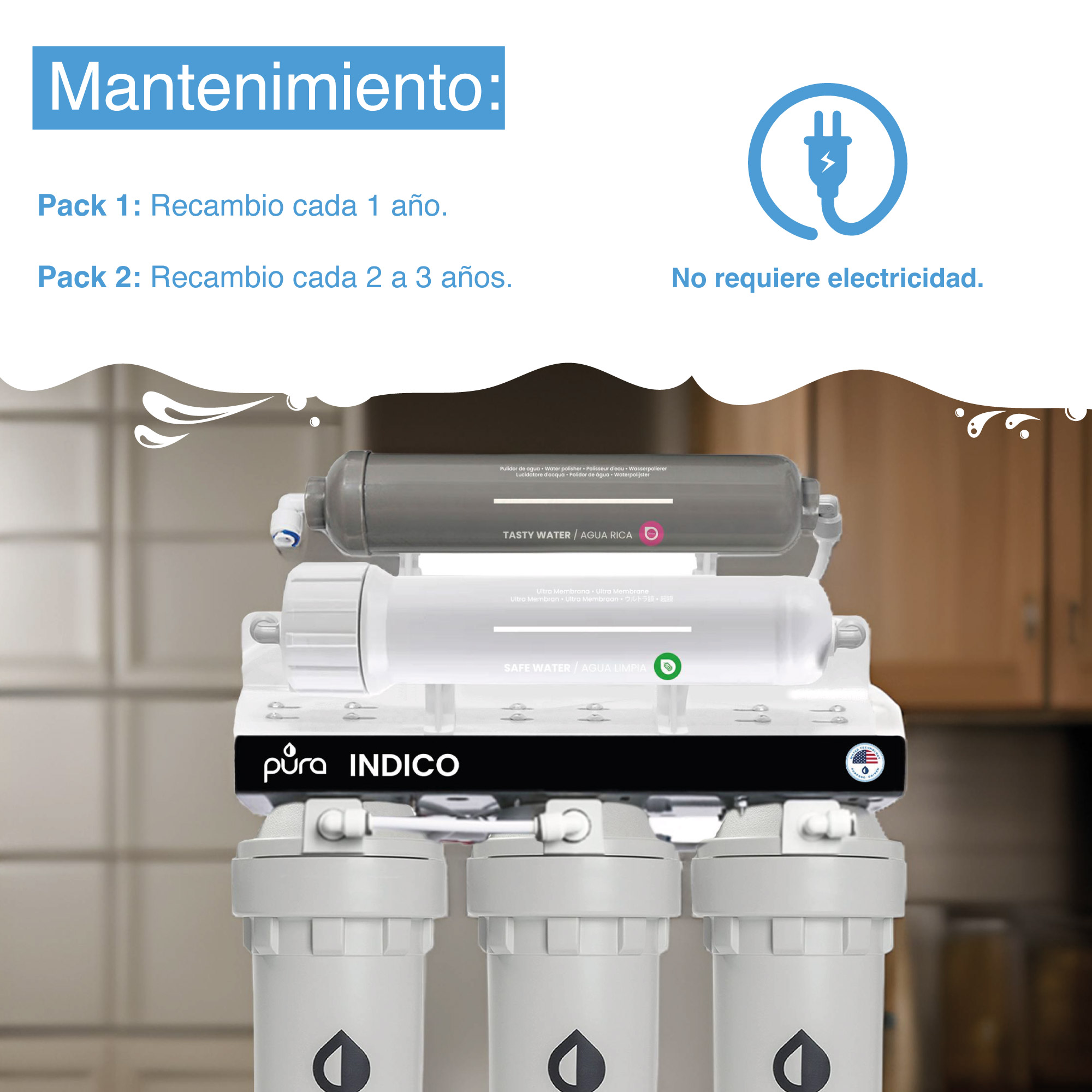 Foto 4 | Filtro Purificador Agua 5 Etapas Bajo Tarja +magnesio +salud