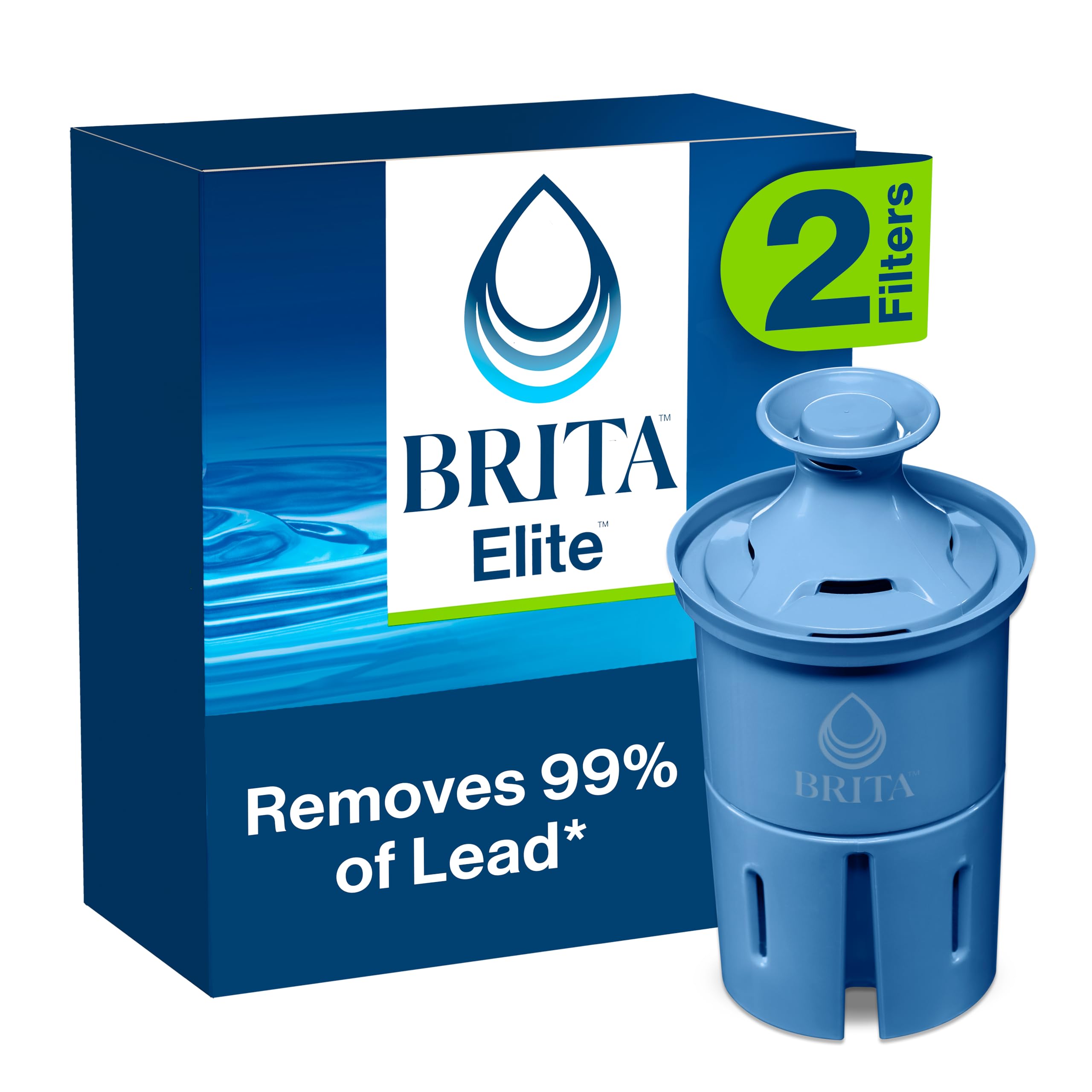 Foto 1 | Filtros de Agua Brita Elite 2 Unidades Azul - Venta Internacional