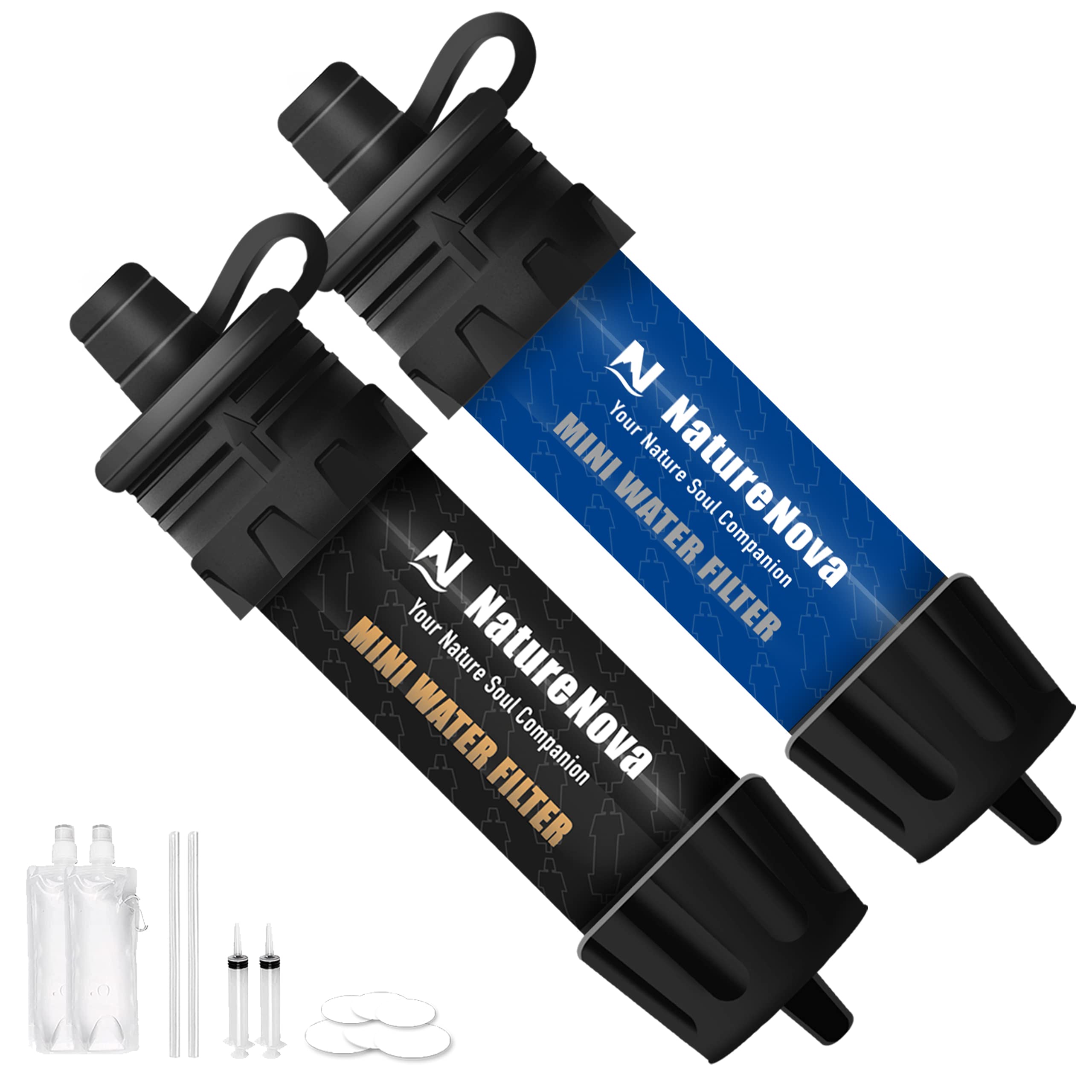 Foto 1 | Filtro De Agua Naturenova Mini Portable Emergency, Paquete De 2 - Venta Internacional.