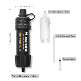 Foto 4 | Filtro De Agua Naturenova Mini Portable Emergency, Paquete De 2 - Venta Internacional.