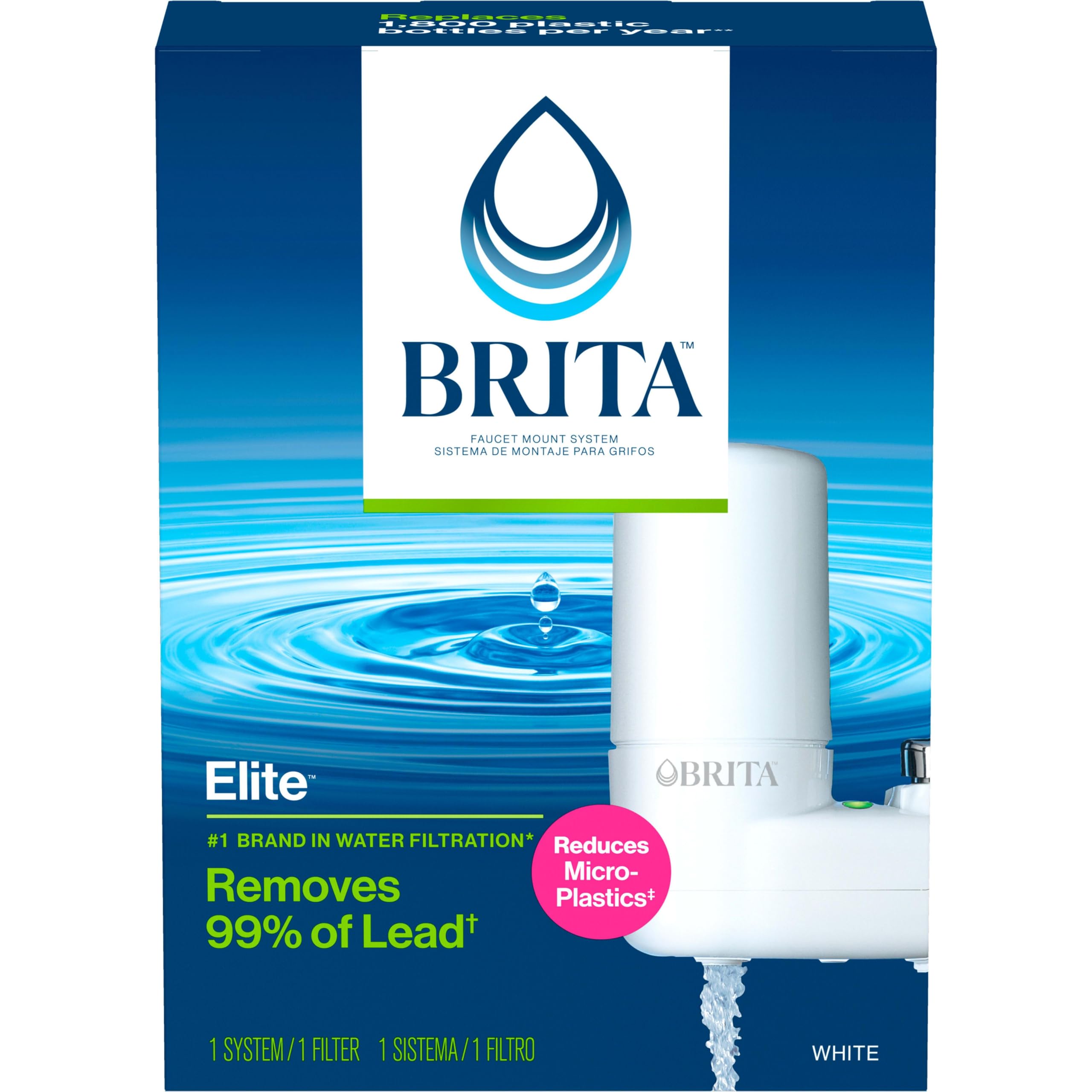 Sistema De Filtración De Agua Brita Faucet Mount Elite Advanced - Venta Internacional.