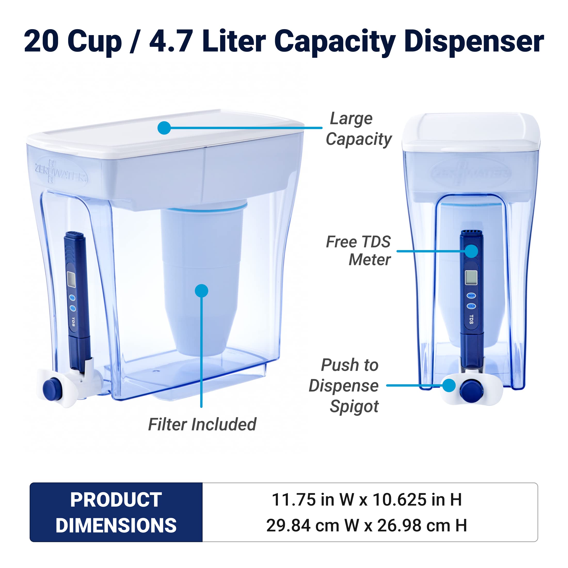 Foto 4 pulgar | Dispensador De Filtro De Agua Zerowater Culligan, 20 Tazas, 5 Etapas - Venta Internacional.