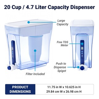 Foto 3 | Dispensador De Filtro De Agua Zerowater Culligan, 20 Tazas, 5 Etapas - Venta Internacional.