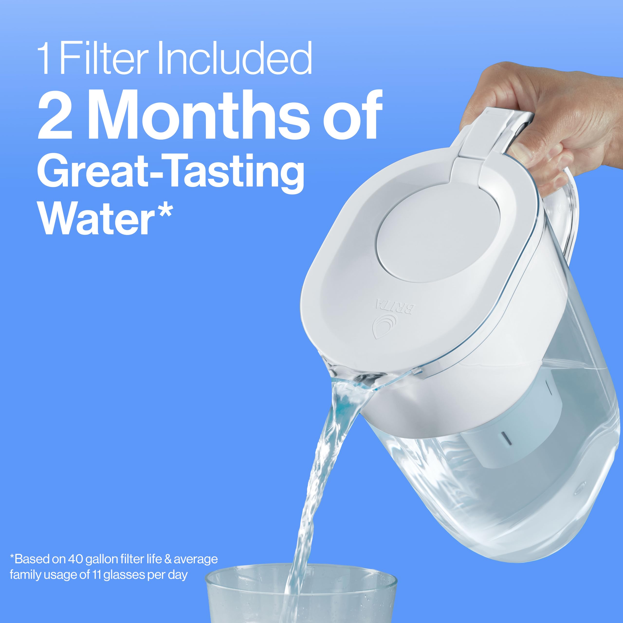 Foto 5 | Jarra Con Filtro De Agua Brita Metro Sin Bpa, 1 Filtro, Color Turquesa - Venta Internacional.
