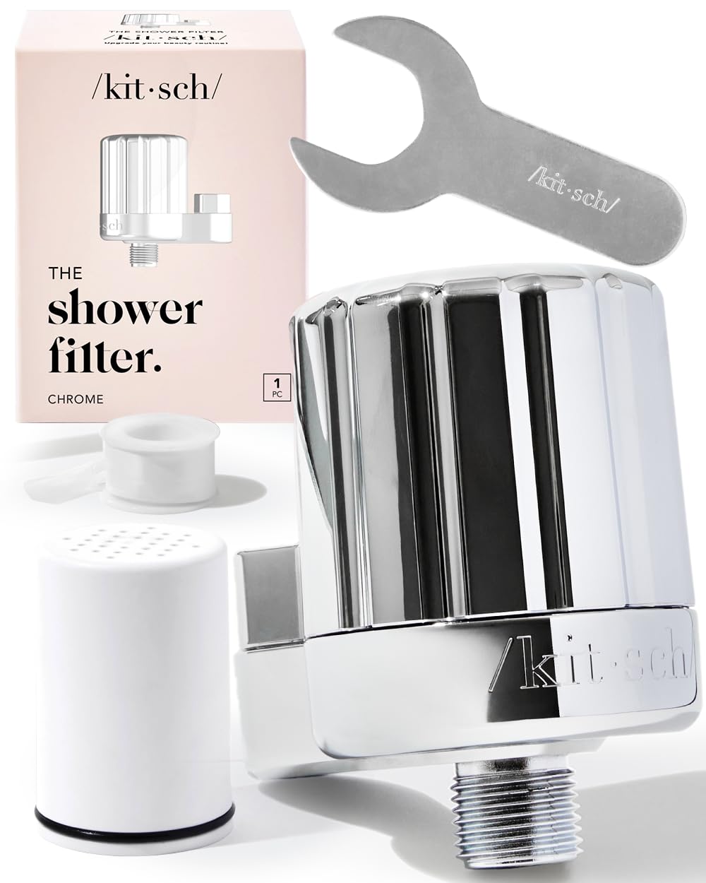 Cabezal De Filtro De Ducha Kitsch Para Agua Dura Con Filtración Avanzada - Venta Internacional.