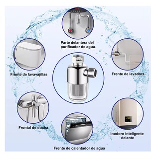 Foto 2 | Filtro Purificador De Agua Lab.g Para El Hogar De Acero Inoxidable 2 Pzs Plata