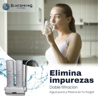 Foto 5 | Filtro De Agua Bluespring 2 Etapas. Para Agua Más Limpia Y De Mejor Sabor. Con 3 Kits De Filtros De Reemplazo,