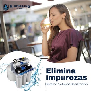 Foto 5 | Filtro De Agua De Osmosis Inversa Bluespring. Sistema De Filtración De Agua En 5 Etapas Con Luz Uv De 6w – A