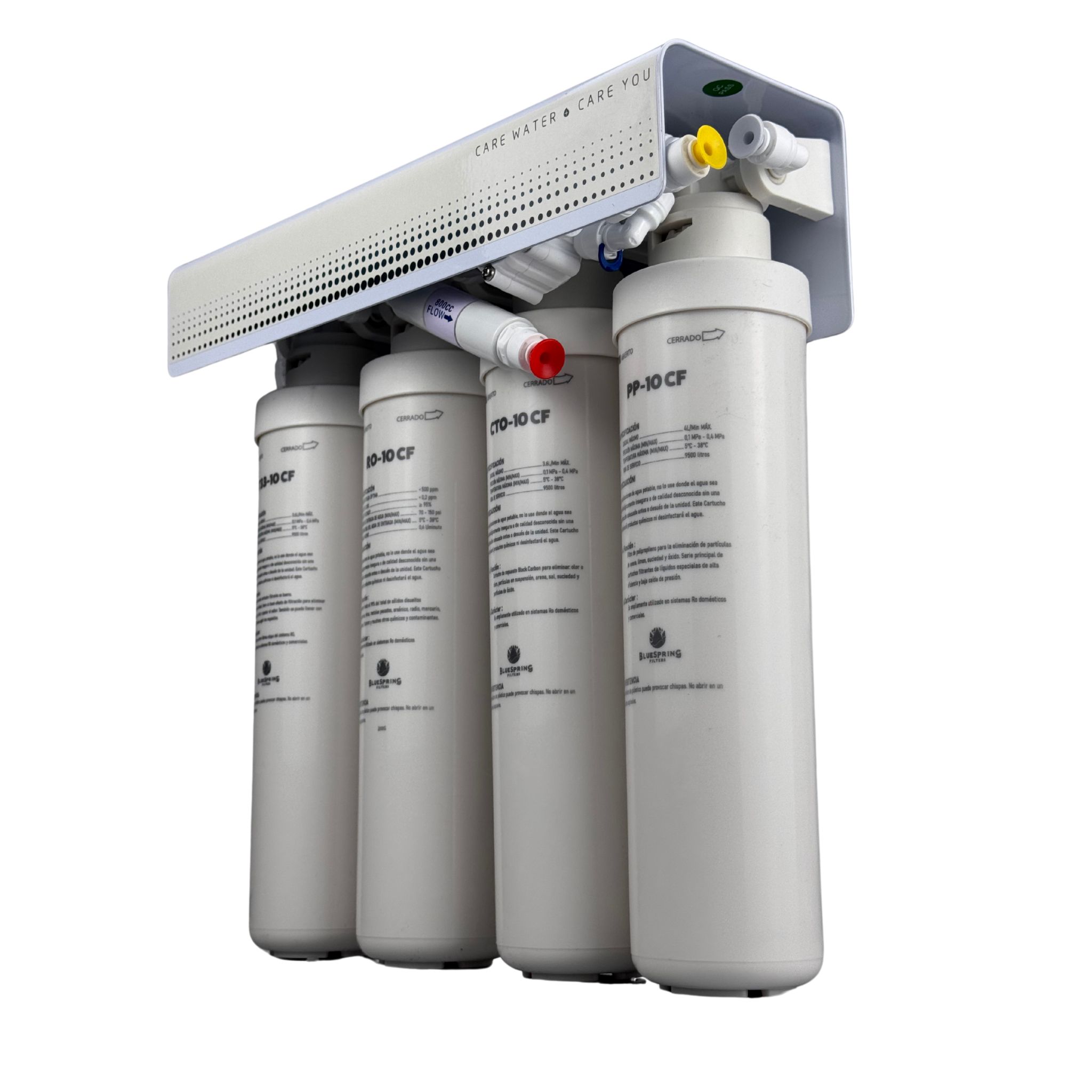 Foto 4 | Filtro De Agua De Osmosis Inversa Bluespring. Sistema De Filtración De Agua De 4 Etapas Con Membrana Ro De 200