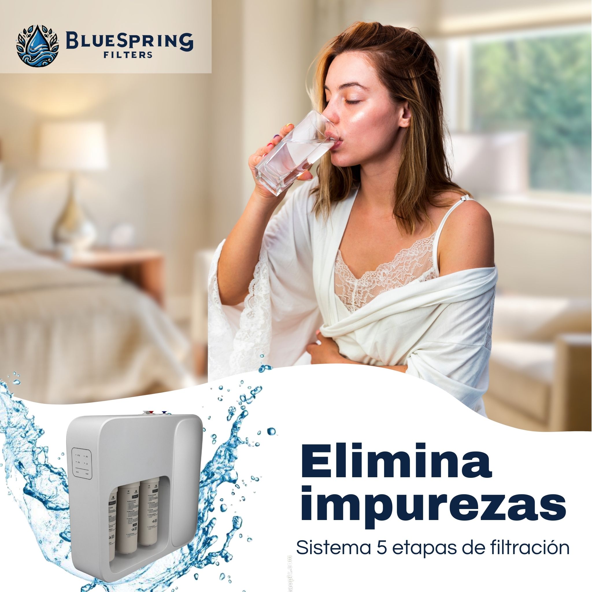 Foto 3 pulgar | Sistema De Purificación De Agua Bluespring En 5 Etapas Con Membrana Ro – Alta Eficiencia Y Calidad. Con Presu