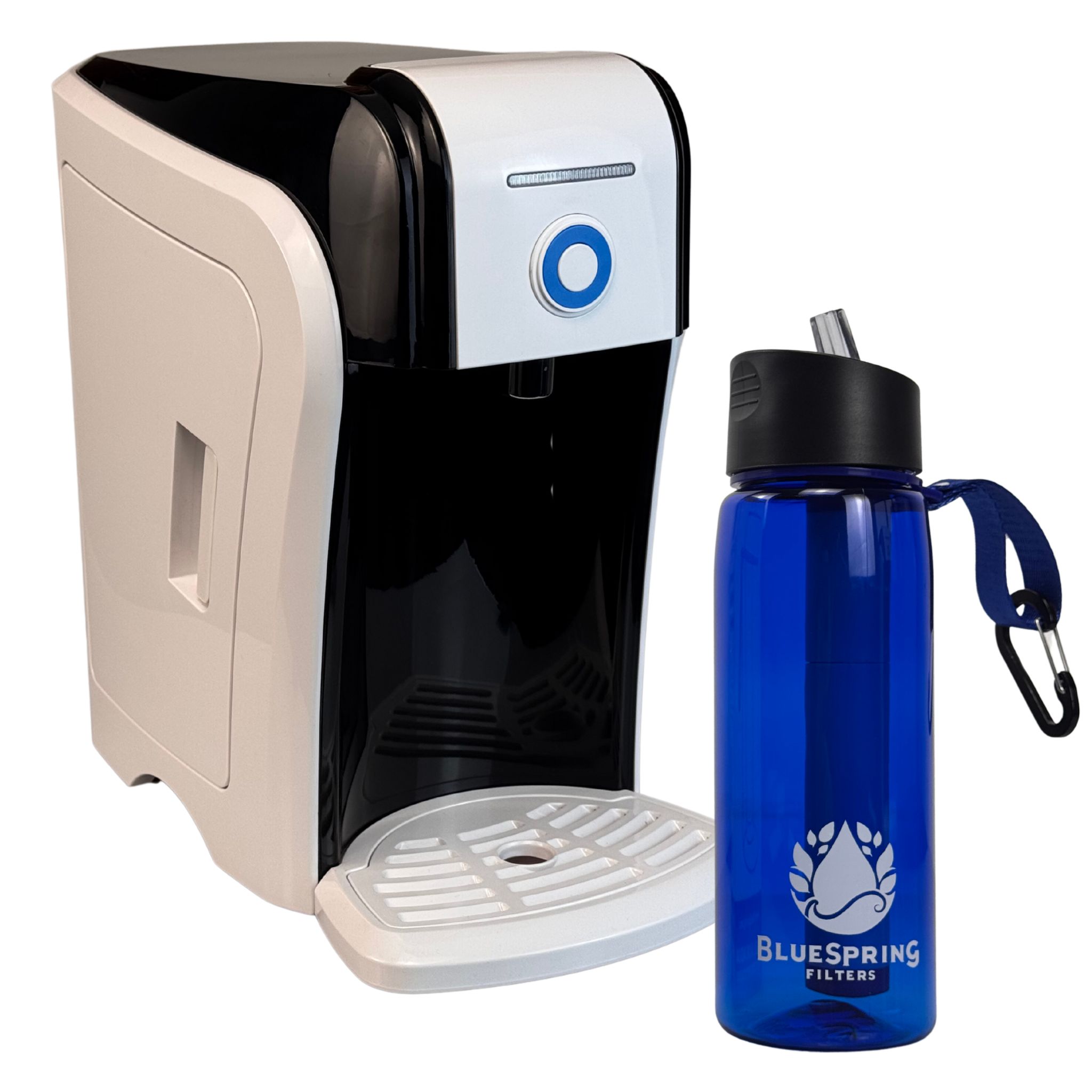 Foto 1 | Sistema De Ultrafiltración Con Ultra Membrana Y Agua Alcalina Bluespring De 4 Etapas. Con Una Botella De Agua C