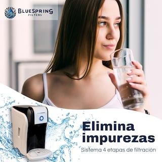 Foto 3 | Sistema De Ultrafiltración Con Ultra Membrana Y Agua Alcalina Bluespring De 4 Etapas. Con Una Botella De Agua C