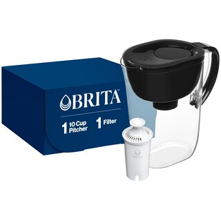 Foto 1 | Jarra Con Filtro De Agua Brita, Tamaño Grande, 2 Litros, Capacidad Para 10 Tazas, Color Negro - Venta Internacional.