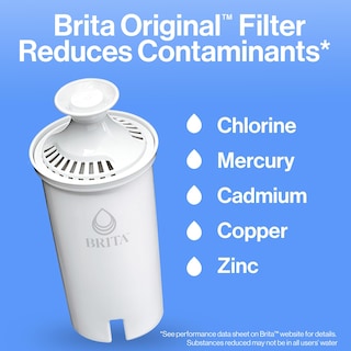 Foto 2 | Jarra Con Filtro De Agua Brita, Tamaño Grande, 2 Litros, Capacidad Para 10 Tazas, Color Negro - Venta Internacional.