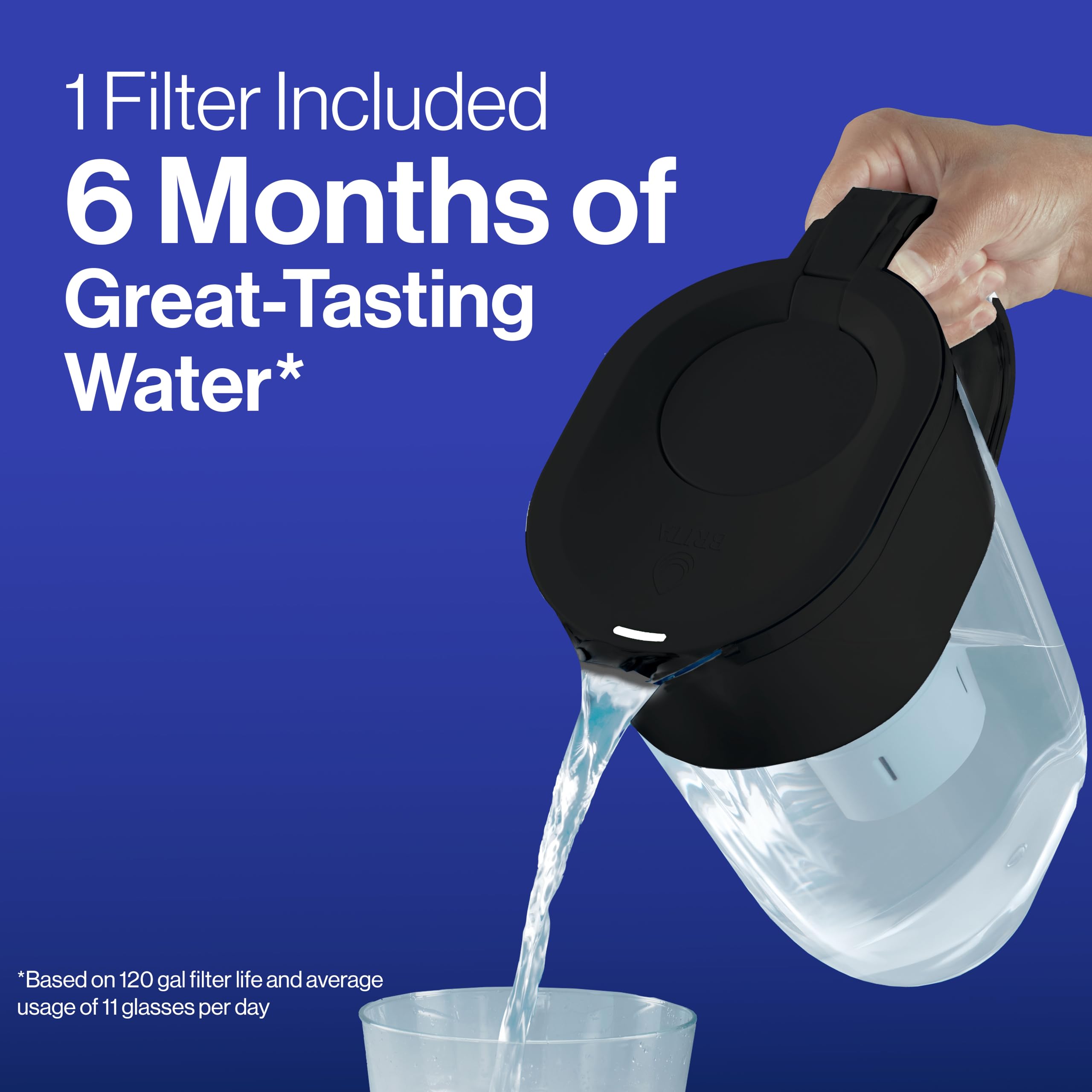 Foto 8 pulgar | Filtro De Agua Pitcher Brita Everyday Elite 2.4l Black - Venta Internacional.