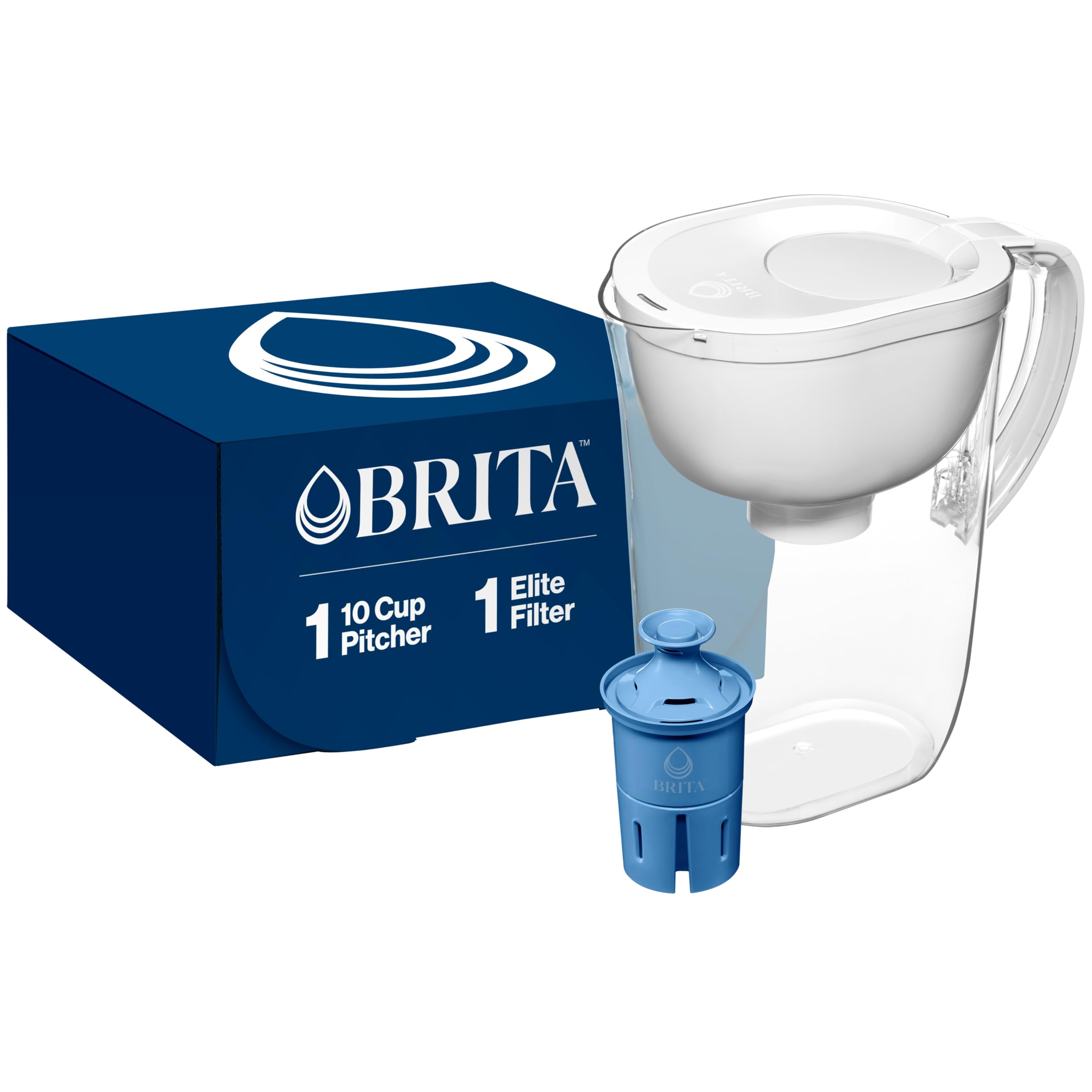 Foto 2 pulgar | Jarra De Agua Brita Everyday Elite Con Capacidad Para 10 Tazas, Color Blanco - Venta Internacional.