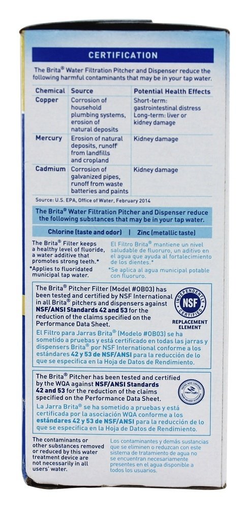 Foto 4 pulgar | Filtros De Repuesto Para Jarras De Agua Brita, 3 Filtros Blancos - Venta Internacional.