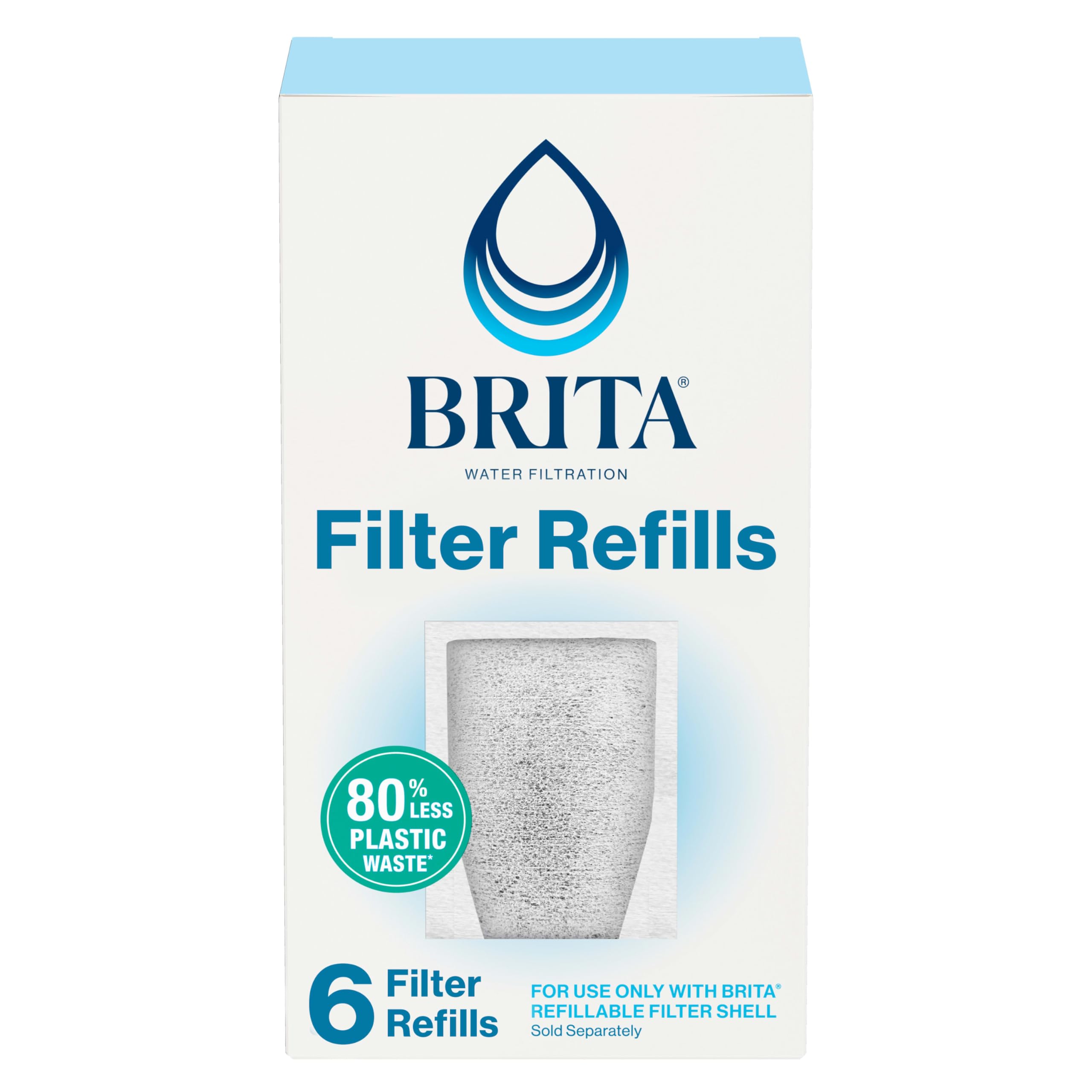 Foto 1 | Recarga de Filtros de Agua Brita 1 Caja de 6 Piezas - Venta Internacional