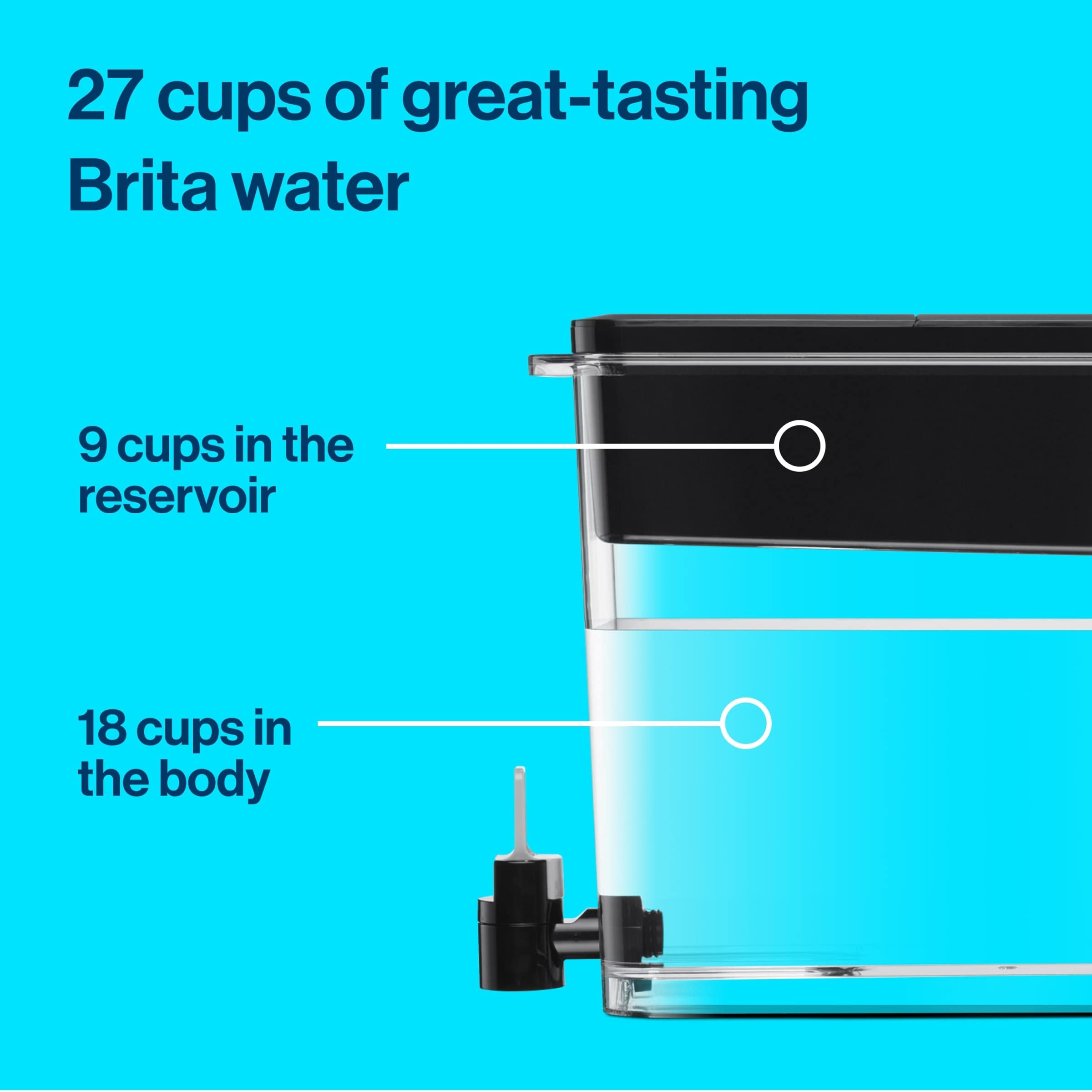 Foto 2 | Dispensador De Agua Brita Ultramax, Grande, 27 Tazas, Con Filtro - Venta Internacional.