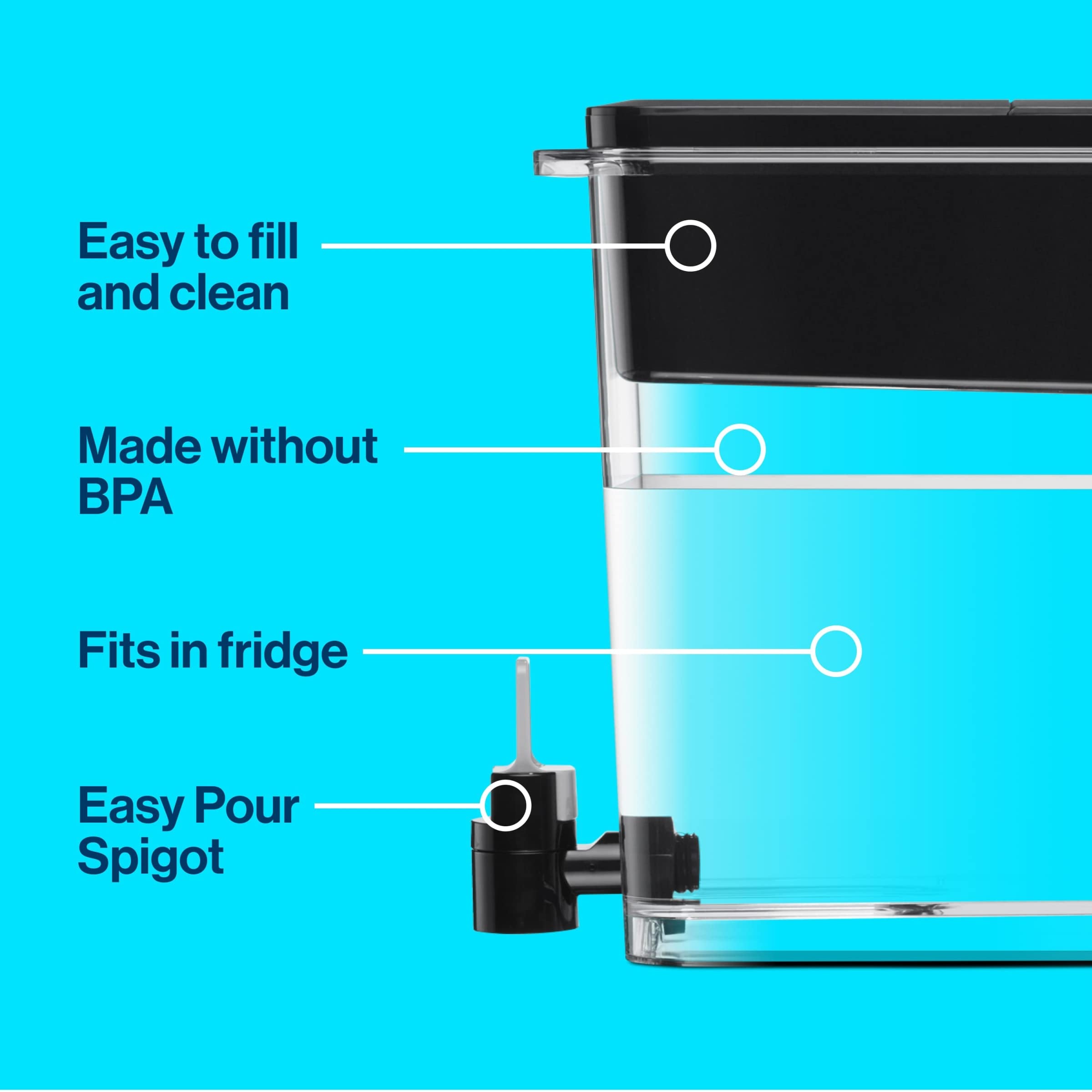 Foto 4 pulgar | Dispensador De Agua Brita Ultramax, Grande, 27 Tazas, Con Filtro - Venta Internacional.