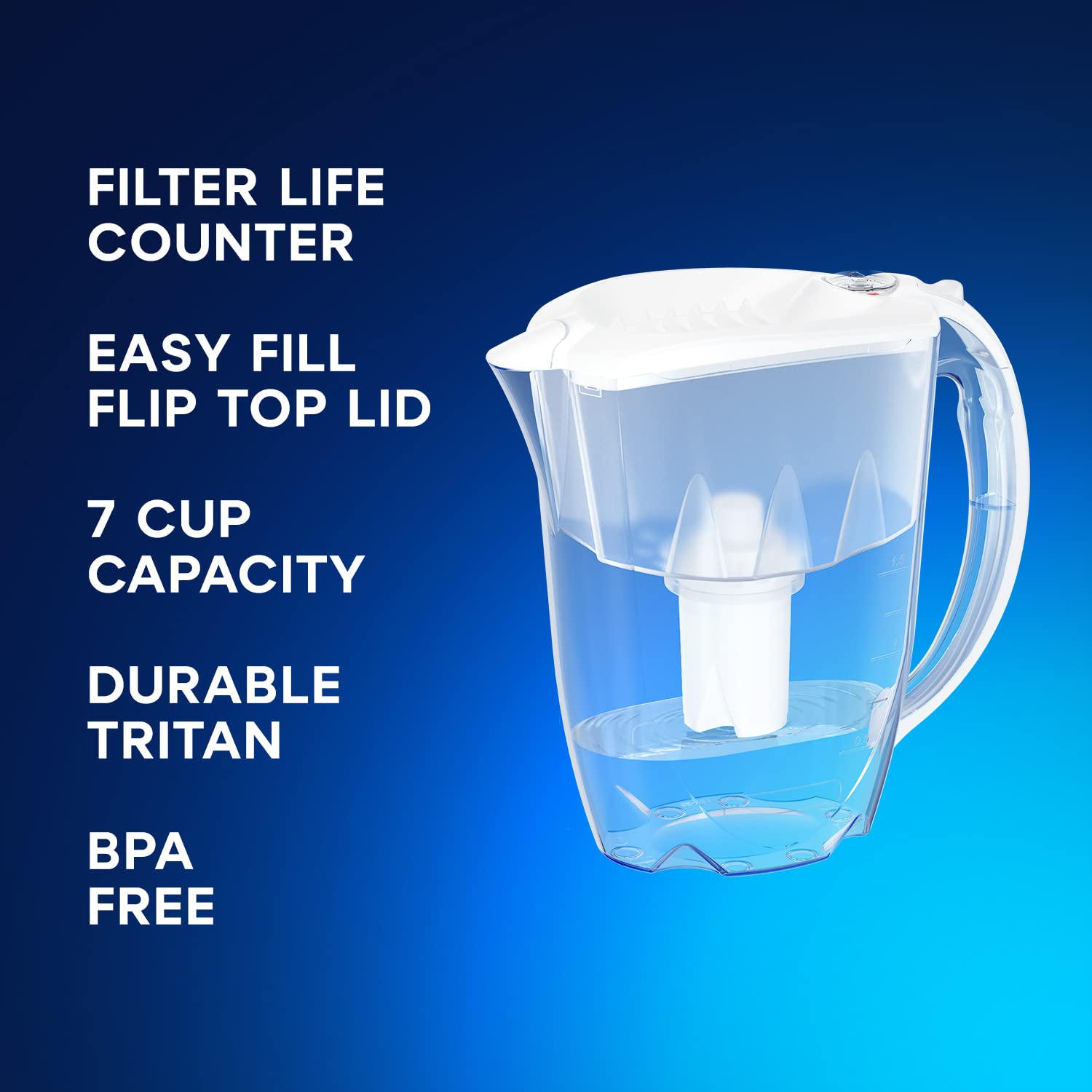 Foto 3 pulgar | Jarra Con Filtro De Agua Aquaphor Ideal Para 7 Tazas Con 3 Filtros B15 - Venta Internacional.