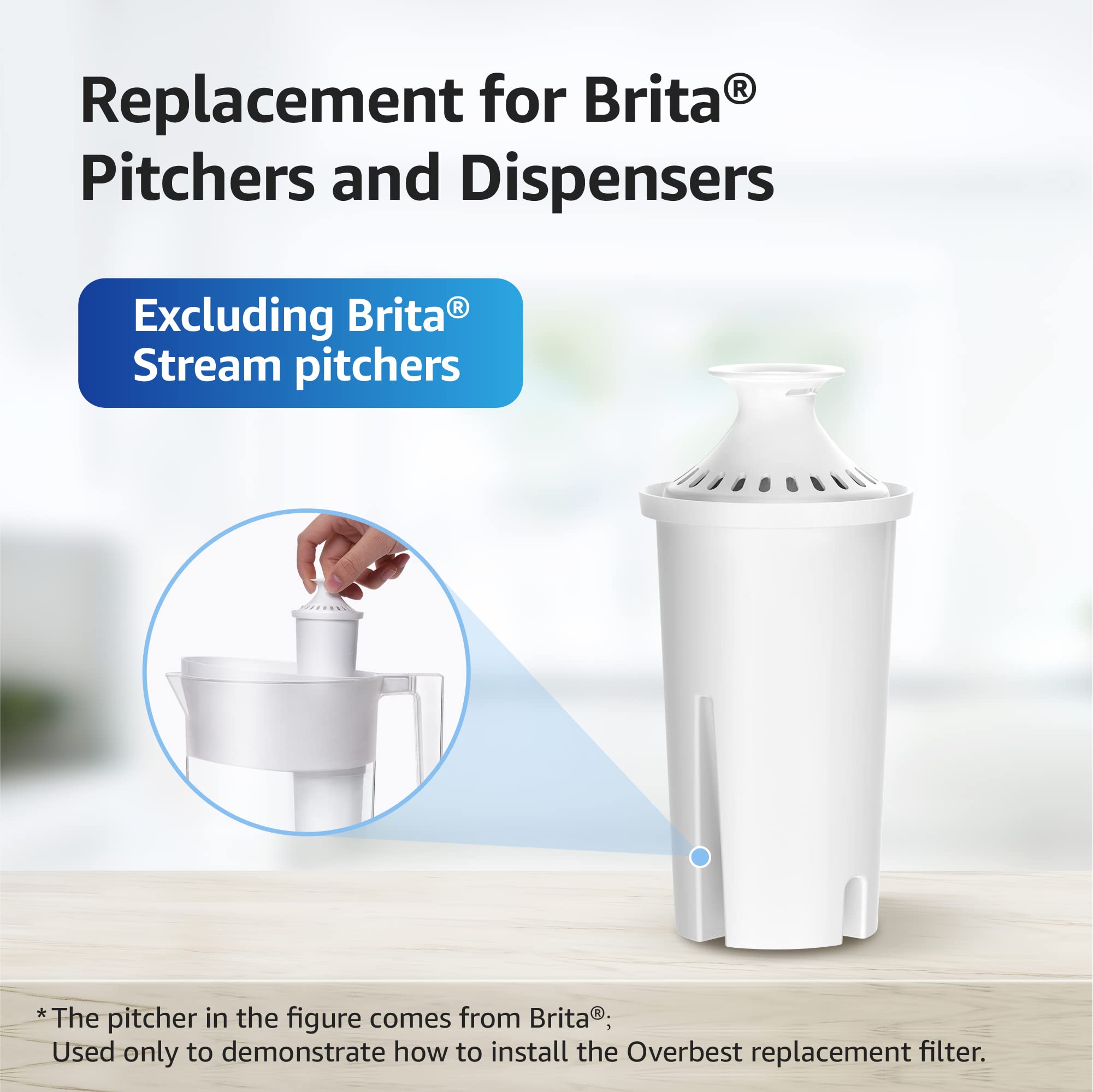Foto 3 pulgar | Filtro De Agua Pitcher Overbest Con Certificación Nsf Brita  Ob03 - Venta Internacional.