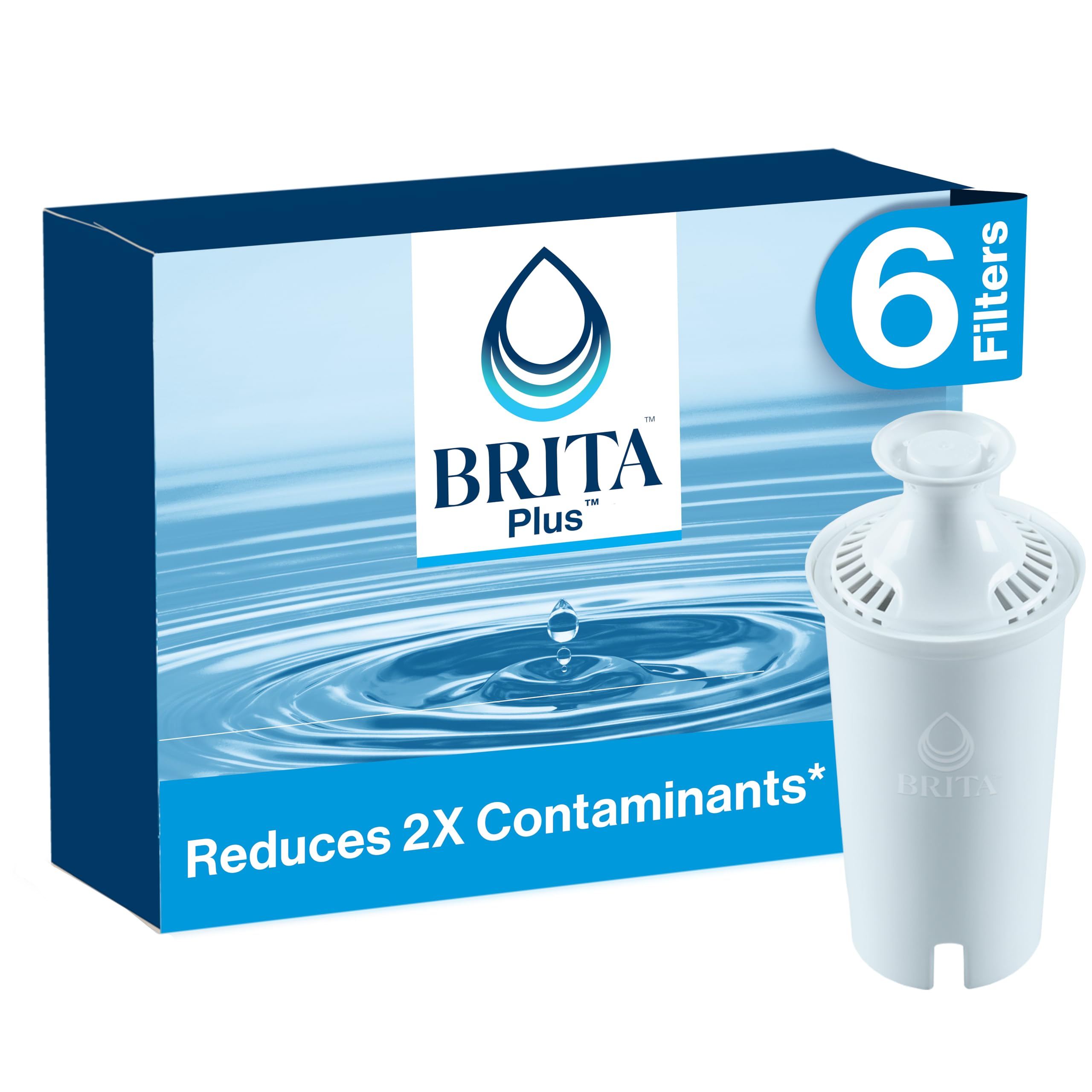 Foto 2 pulgar | Filtro De Agua Brita Plus De Alta Densidad Sin Bpa  6 Filtros - Venta Internacional.