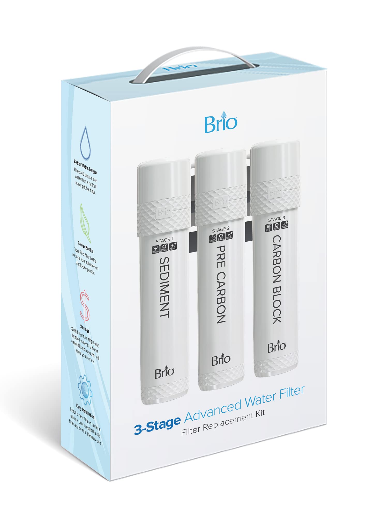 Foto 2 pulgar | Kit De Reemplazo De Filtro De Agua Brio De 3 Etapas Para Enfriador De Agua - Venta Internacional.