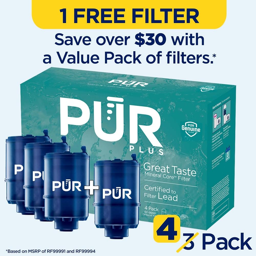 Foto 3 pulgar | Filtro De Repuesto Para Montaje En Grifo Pur Plus Rf99994  Paquete De 4 - Venta Internacional.