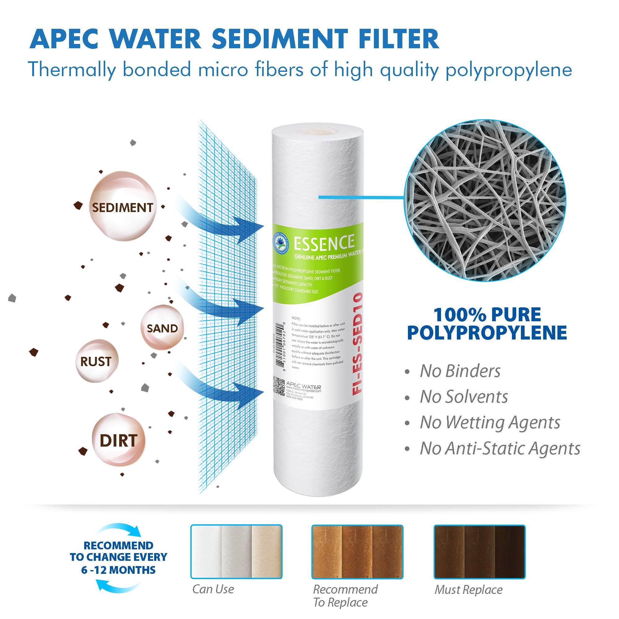 Foto 3 pulgar | Juego De Filtros De Repuesto Apec Water Filter-max-esph 75 Gpd - Venta Internacional.