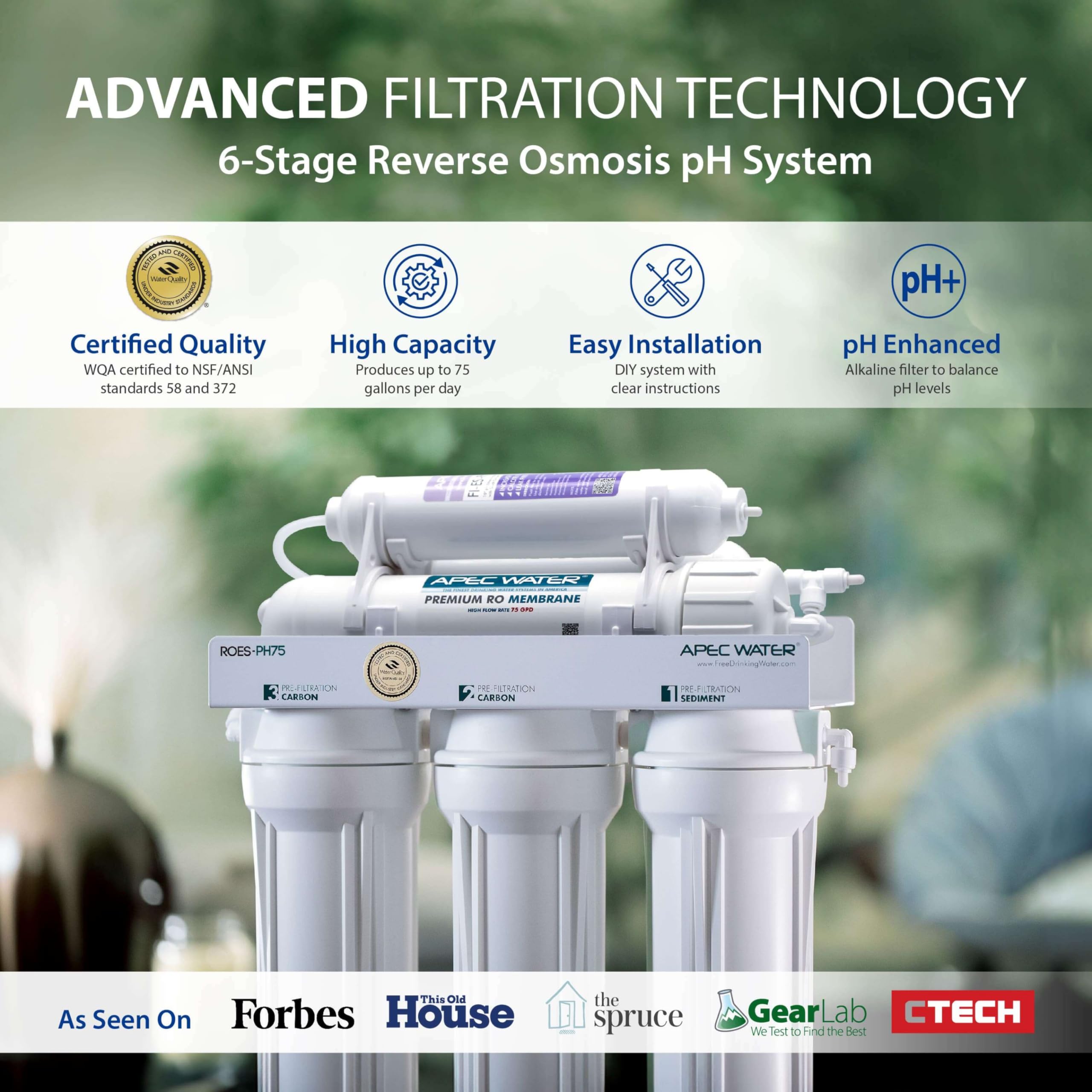 Foto 3 pulgar | Sistema De Filtro De Agua Apec Water Roes-ph75 Essence Series - Venta Internacional.