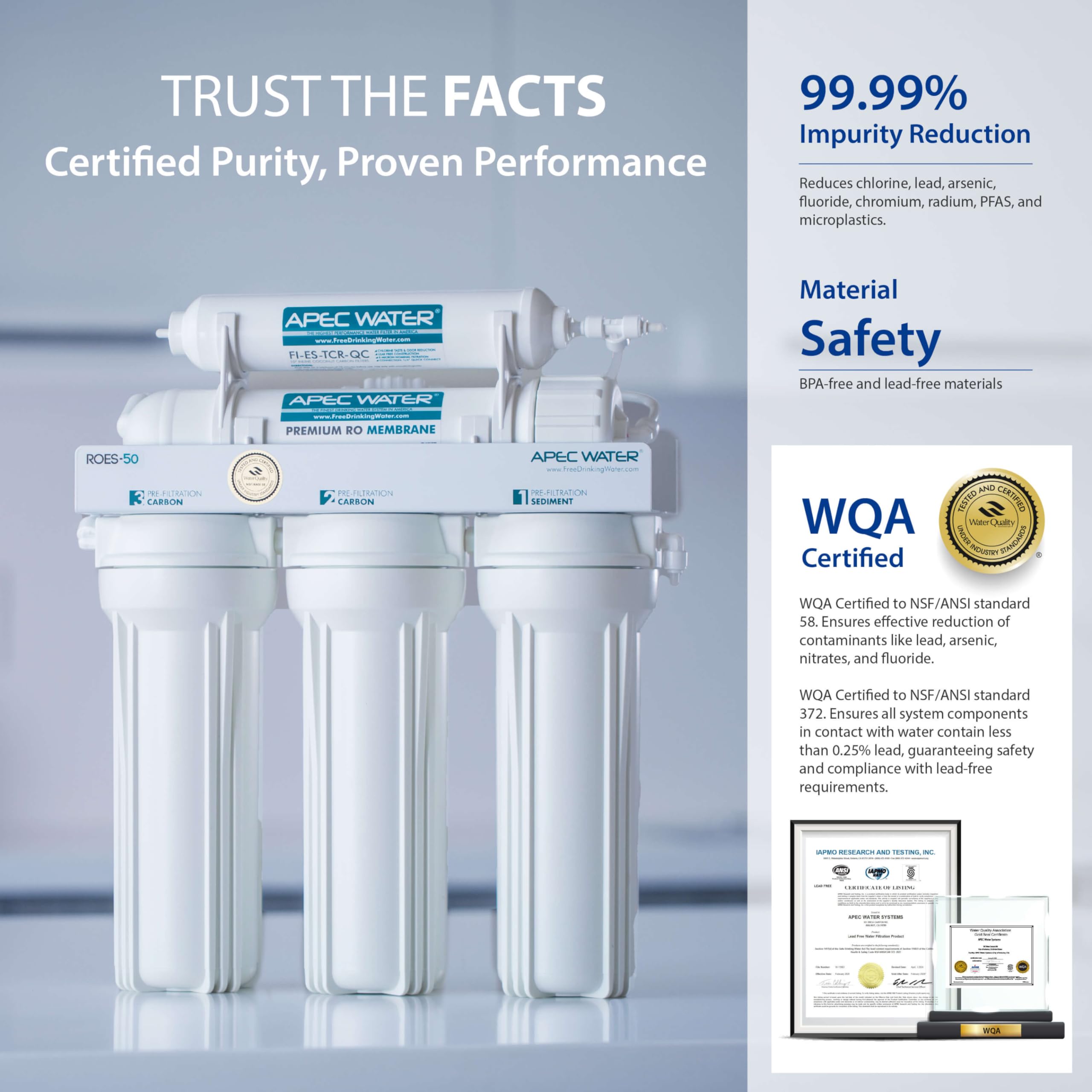 Foto 6 pulgar | Sistema De Filtro De Agua Apec Water Systems Roes-50 Essence - Venta Internacional.