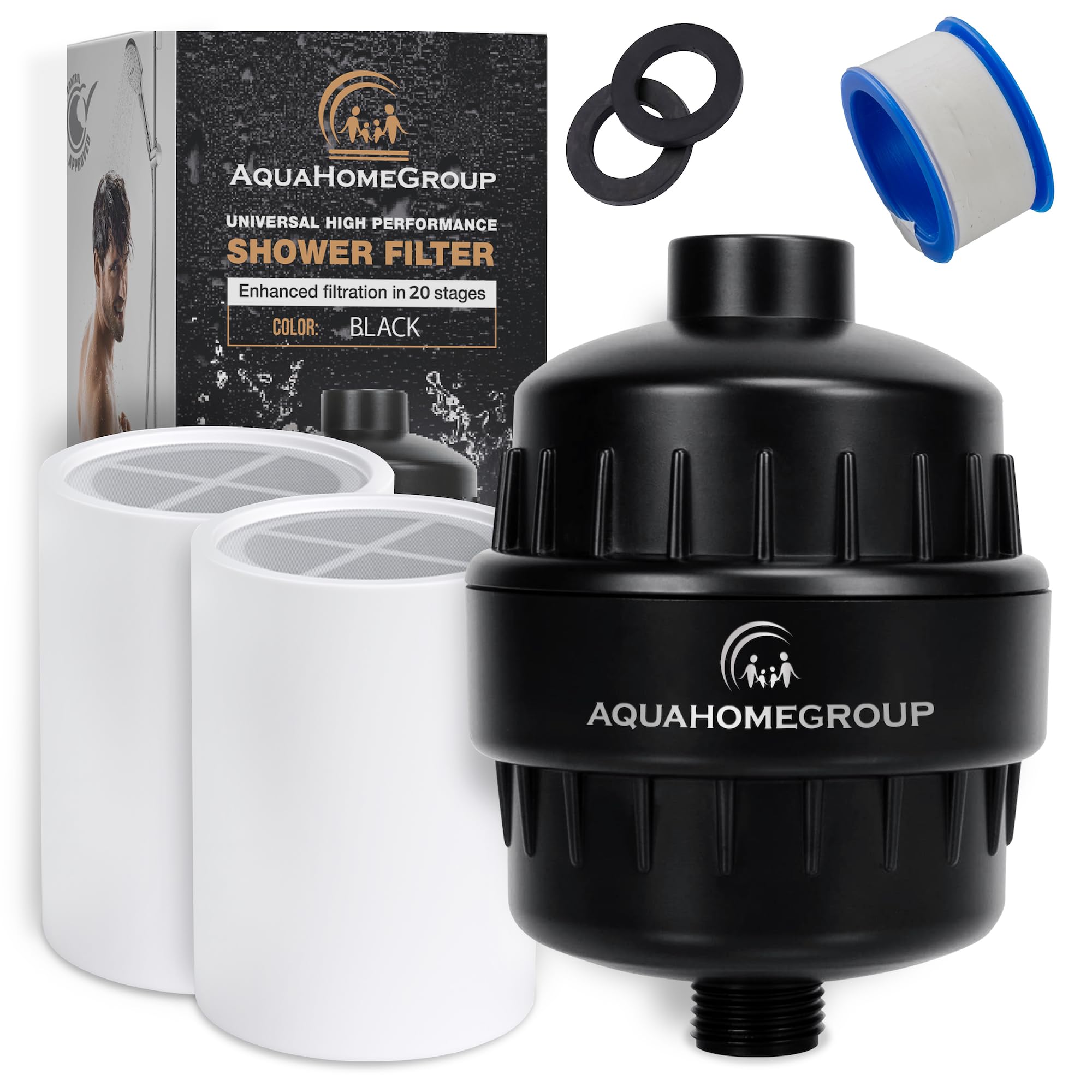 Foto 1 | Filtro De Ducha Aquahomegroup 20 Stage Con Vitamina C E Para Aguas Duras - Venta Internacional.