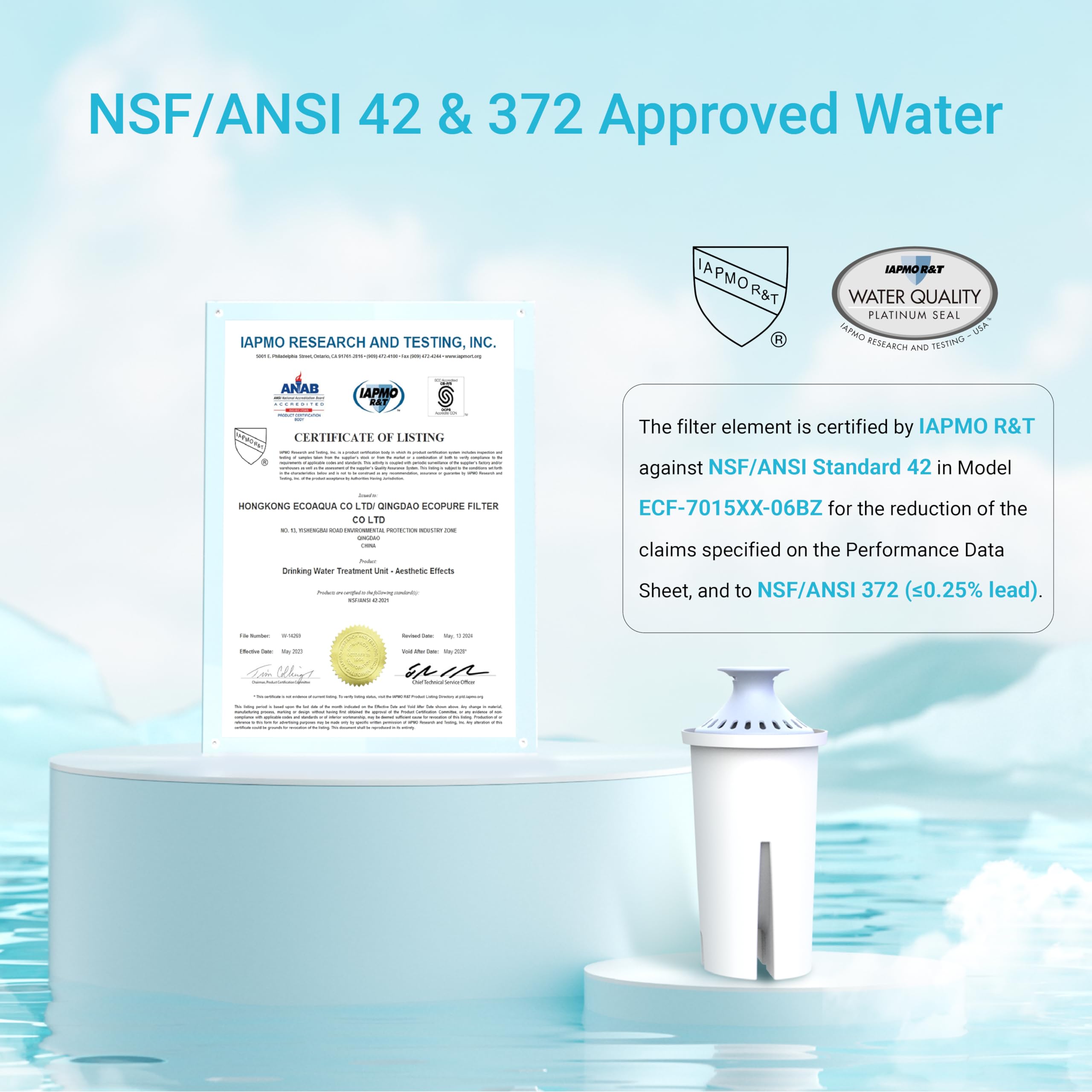 Foto 4 pulgar | Filtro De Agua Alcalino Aqua Crest Para Jarras Brita  Paquete De 6 - Venta Internacional.