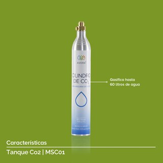 Foto 4 | Cilindro Reutilizable de Co2 Avera Msc01 Multicolor para Maquina de Sodas