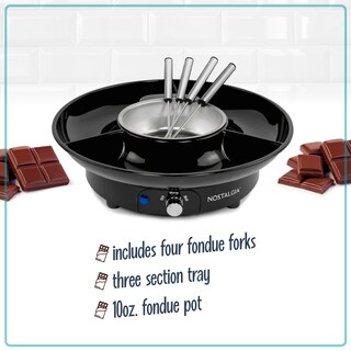 Foto 3 | Pote Para Fondue Nostalgia Fps6bk Eléctrico Pequeño De 3 Cuartos De Galón, Negro - Venta Internacional.