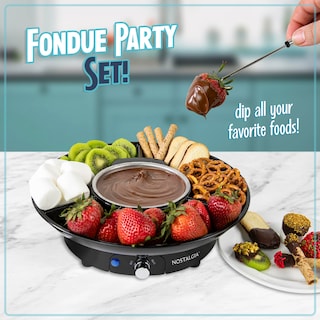 Foto 2 | Set De Fondue Eléctrico Para Fiestas Nostalgia, 10 Onzas, Para Chocolate Negro - Venta Internacional.