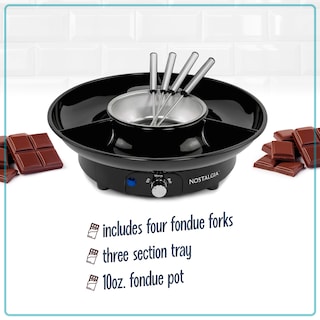 Foto 3 | Set De Fondue Eléctrico Para Fiestas Nostalgia, 10 Onzas, Para Chocolate Negro - Venta Internacional.