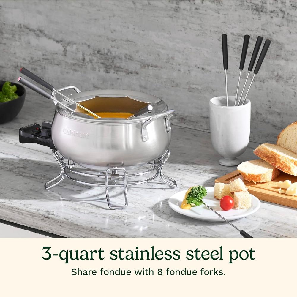 Foto 3 pulgar | Fondue Electrico Cuisinart Cfo-3ss 2.8l