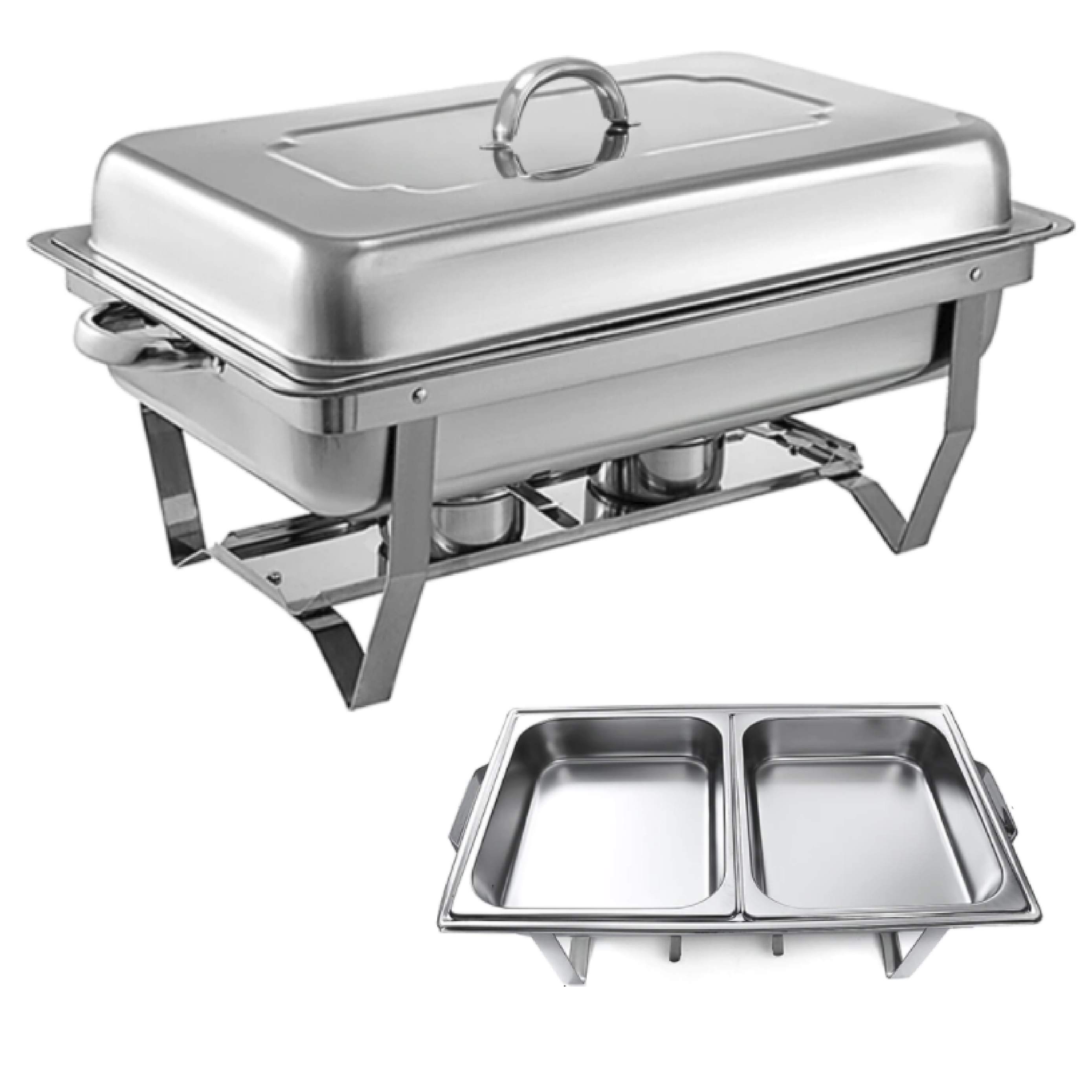 Foto 2 pulgar | Bufetera Rectangular Chafer Rd Royal Cook MI16147 color Plateado de Acero Inoxidable de 9.5 l