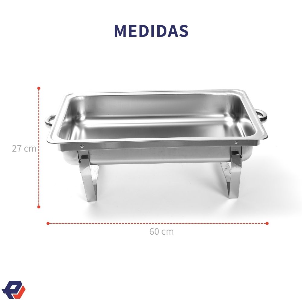 Foto 4 pulgar | Chafer Bufetera 3 Espacios Picool De Acero Inoxidable Para Chef Jm2212